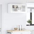 vidaXL Fali üveges szekrény LUCCA Magasfényű Fehér 80 x 31 x 40 cm
