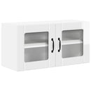 vidaXL Fali üveges szekrény LUCCA Magasfényű Fehér 80 x 31 x 40 cm
