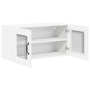 vidaXL Fali üveges szekrény LUCCA Magasfényű Fehér 80 x 31 x 40 cm