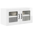 vidaXL Fali üveges szekrény LUCCA Magasfényű Fehér 80 x 31 x 40 cm