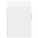 vidaXL Konyhaszekrény Magas Fényű Fehér 80 x 31 x 40 cm Faanyag