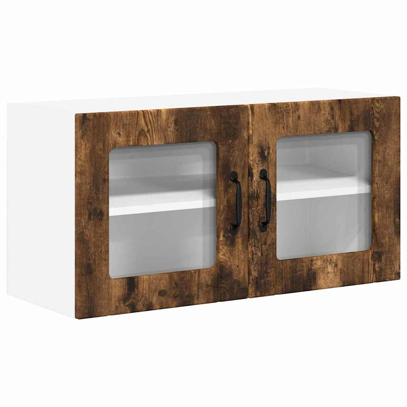 vidaXL Konyhaszekrény polcokkal Füstölt tölgy 80 x 31 x 40 cm Faanyag