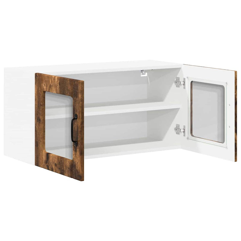 vidaXL Konyhaszekrény polcokkal Füstölt tölgy 80 x 31 x 40 cm Faanyag