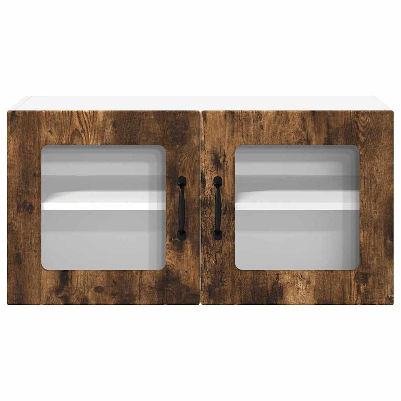 vidaXL Konyhaszekrény polcokkal Füstölt tölgy 80 x 31 x 40 cm Faanyag