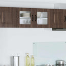 vidaXL Fali üveges szekrény LUCCA Barna Tölgy 80 x 31 x 40 cm