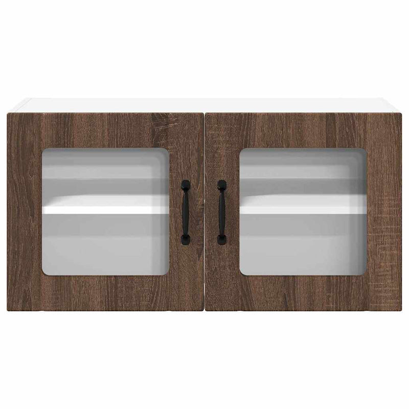 vidaXL Konyhaszekrény polcokkal Barna Tölgy 80 x 31 x 40 cm Faanyag