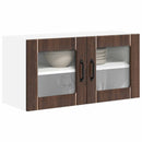 vidaXL Fali üveges szekrény LUCCA Barna Tölgy 80 x 31 x 40 cm