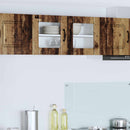 vidaXL Fali üveges szekrény LUCCA Antik Fa 80 x 31 x 40 cm Szerelt Fa