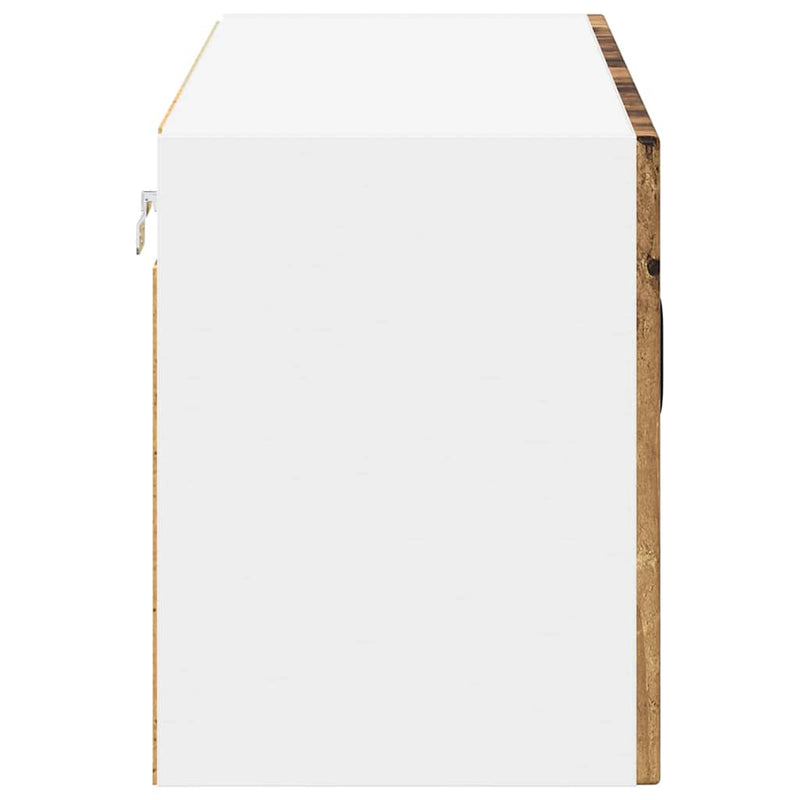 vidaXL Konyhaszekrény polcokkal Öreg fa 80 x 31 x 40 cm Faanyag