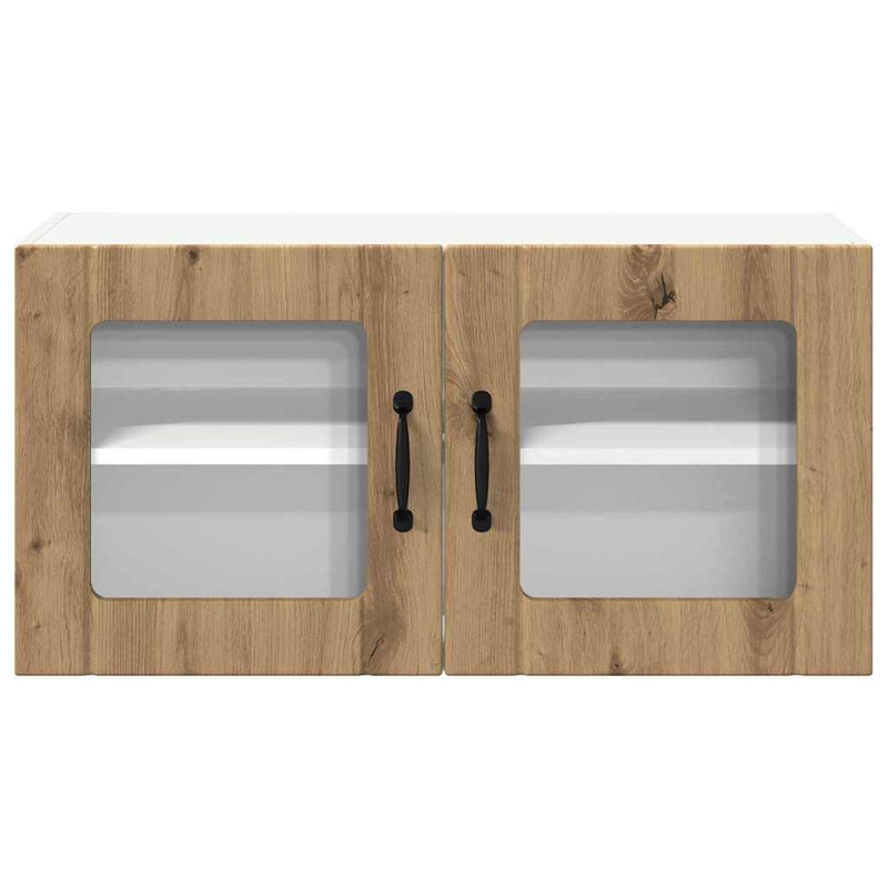 vidaXL Konyhaszekrény polcokkal Artisan tölgy 80 x 31 x 40 cm Faanyag