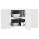 vidaXL Konyhaszekrény polcokkal Fehér 57 x 57 x 40 cm Faanyag