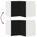 vidaXL Konyhaszekrény polcokkal Fekete 57 x 57 x 40 cm Faanyag