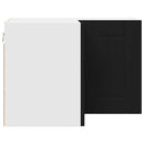 vidaXL Konyhaszekrény polcokkal Fekete 57 x 57 x 40 cm Faanyag