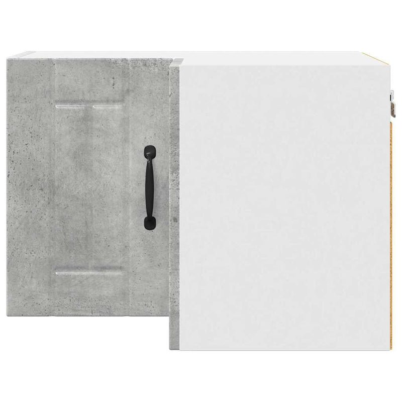 vidaXL Konyhaszekrény polcokkal Beton Szürke 57 x 57 x 40 cm Faanyag