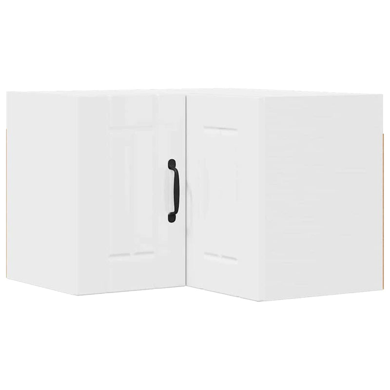 vidaXL Konyhaszekrény Magas Fényű Fehér 57 x 57 x 40 cm Faanyag