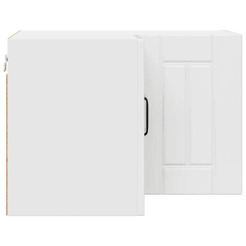 vidaXL Konyhaszekrény Magas Fényű Fehér 57 x 57 x 40 cm Faanyag