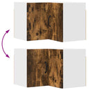 vidaXL Konyhaszekrény polcokkal Füstölt tölgy 57 x 57 x 40 cm Faanyag