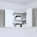 vidaXL Konyhaszekrény polcokkal Szürke Sonoma 57 x 57 x 40 cm Faanyag