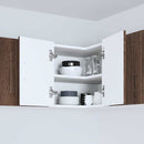 vidaXL Konyhaszekrény polcokkal Barna Tölgy 57 x 57 x 40 cm Faanyag