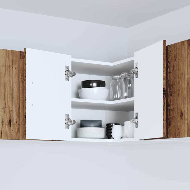 vidaXL Konyhaszekrény polcokkal Öreg fa 57 x 57 x 40 cm Faanyag