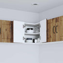 vidaXL Fali sarokszekrény LUCCA Antik Fa 57 x 57 x 40 cm Szerelt Fa