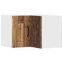 vidaXL Fali sarokszekrény LUCCA Antik Fa 57 x 57 x 40 cm Szerelt Fa