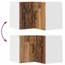 vidaXL Konyhaszekrény polcokkal Öreg fa 57 x 57 x 40 cm Faanyag