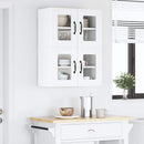 vidaXL Fali üveges szekrény LUCCA Fehér 60 x 31 x 40 cm Szerelt Fa