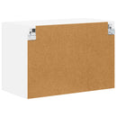 vidaXL Fali üveges szekrény LUCCA Fehér 60 x 31 x 40 cm Szerelt Fa