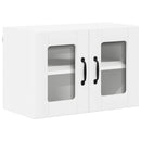 vidaXL Fali üveges szekrény LUCCA 2 pcs Fehér 60 x 31 x 40 cm
