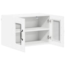 vidaXL Fali üveges szekrény LUCCA 2 pcs Fehér 60 x 31 x 40 cm