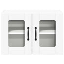 vidaXL Fali üveges szekrény LUCCA 2 pcs Fehér 60 x 31 x 40 cm