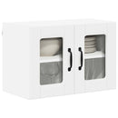 vidaXL Fali üveges szekrény LUCCA 2 pcs Fehér 60 x 31 x 40 cm