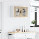 vidaXL Fali üveges szekrény LUCCA 2 pcs Sonoma Tölgy 60 x 31 x 40 cm