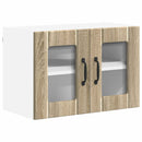vidaXL Fali üveges szekrény LUCCA 2 pcs Sonoma Tölgy 60 x 31 x 40 cm