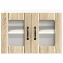 vidaXL Fali üveges szekrény LUCCA 2 pcs Sonoma Tölgy 60 x 31 x 40 cm