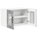 vidaXL Fali üveges szekrény LUCCA Betonszürke 60 x 31 x 40 cm
