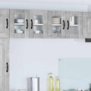 vidaXL Fali üveges szekrény LUCCA 2 pcs Betonszürke 60 x 31 x 40 cm