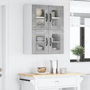 vidaXL Fali üveges szekrény LUCCA 2 pcs Betonszürke 60 x 31 x 40 cm