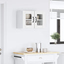 vidaXL Fali üveges szekrény LUCCA Magasfényű Fehér 60 x 31 x 40 cm