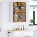 vidaXL Fali üveges szekrény LUCCA 2 pcs Füstös Tölgy 60 x 31 x 40 cm