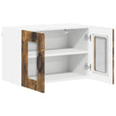 vidaXL Fali üveges szekrény LUCCA 2 pcs Füstös Tölgy 60 x 31 x 40 cm