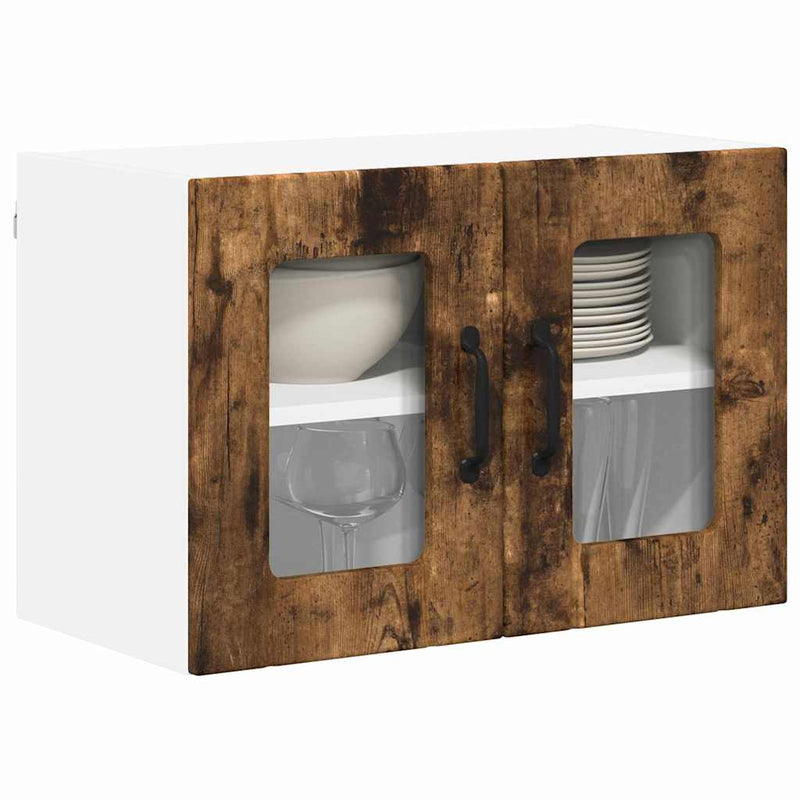 vidaXL Konyhaszekrény 2 pcs Füstölt tölgy 60 x 31 x 40 cm Faanyag