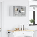 vidaXL Fali üveges szekrény LUCCA Szürke Sonoma 60 x 31 x 40 cm