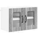 vidaXL Fali üveges szekrény LUCCA 2 pcs Szürke Sonoma 60 x 31 x 40 cm
