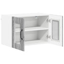 vidaXL Fali üveges szekrény LUCCA 2 pcs Szürke Sonoma 60 x 31 x 40 cm