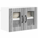 vidaXL Fali üveges szekrény LUCCA 2 pcs Szürke Sonoma 60 x 31 x 40 cm