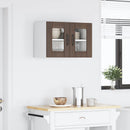 vidaXL Fali üveges szekrény LUCCA Barna Tölgy 60 x 31 x 40 cm