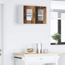 vidaXL Fali üveges szekrény LUCCA Antik Fa 60 x 31 x 40 cm Szerelt Fa