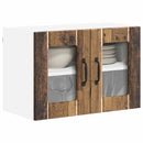 vidaXL Fali üveges szekrény LUCCA Antik Fa 60 x 31 x 40 cm Szerelt Fa